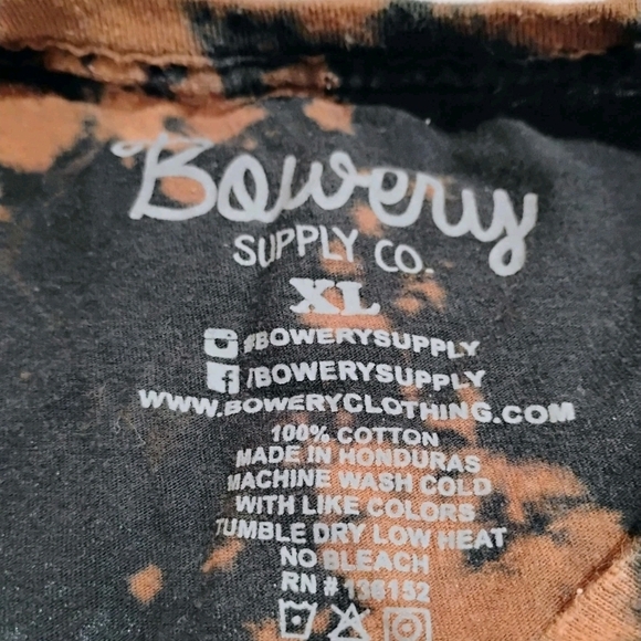 Stylish Black and Brown Tie-Dye Short Sleeve Tee - Picture 3 of 7